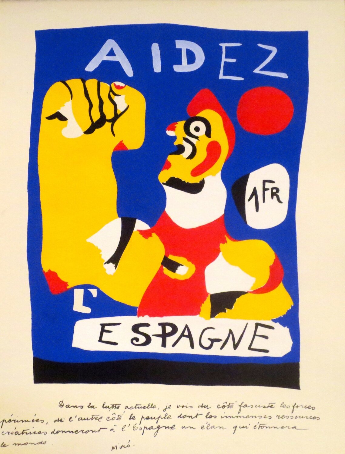 Aidez L'Espagne Joan Miró