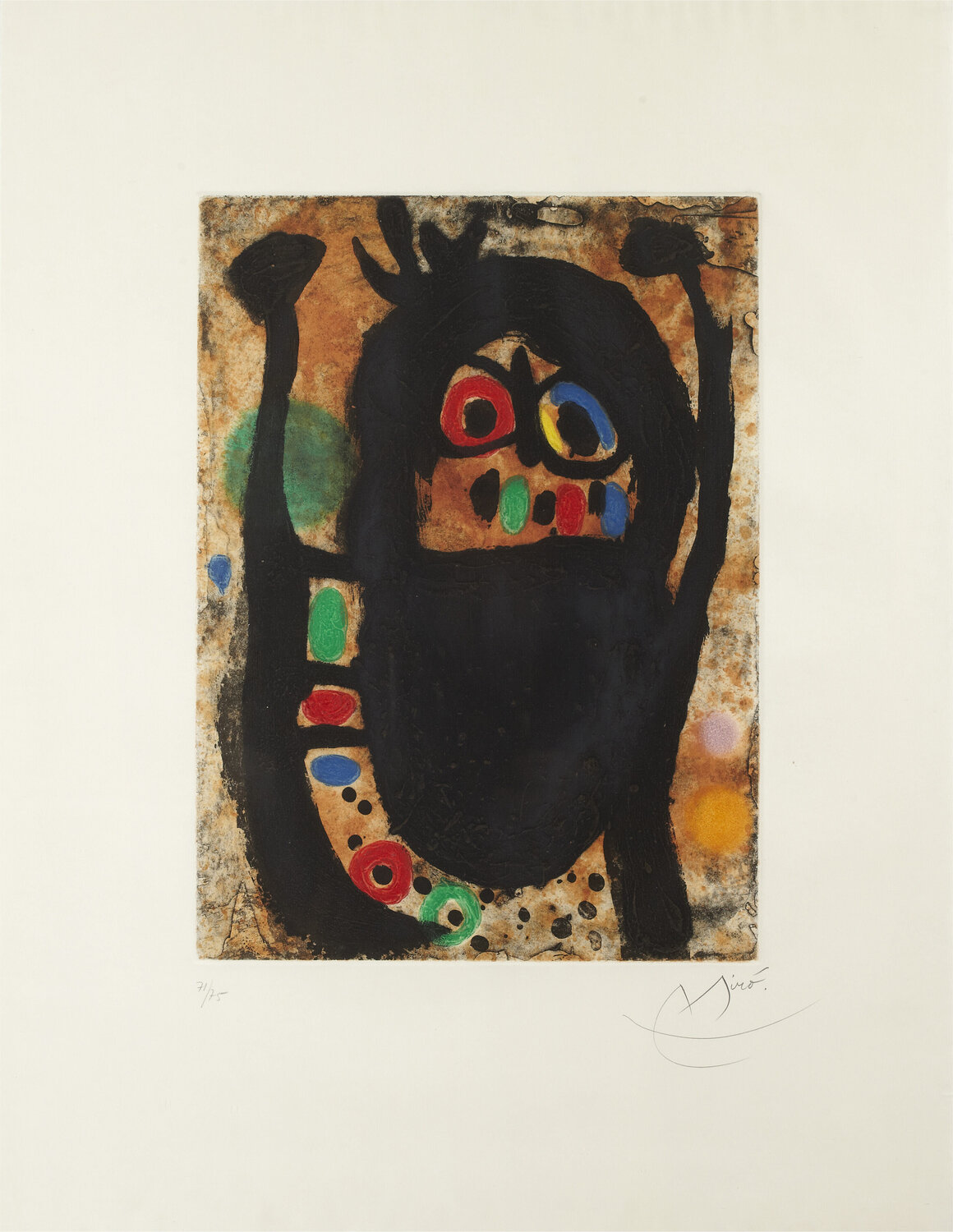 La Femme aux Bijoux Joan Miró Druck zu verkaufen