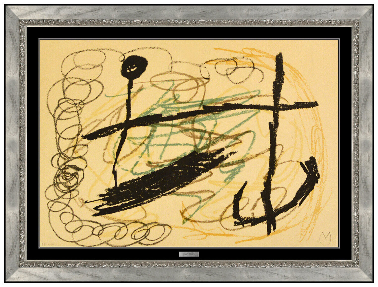 Obra Inedita Recent (Plate IX) Joan Miró