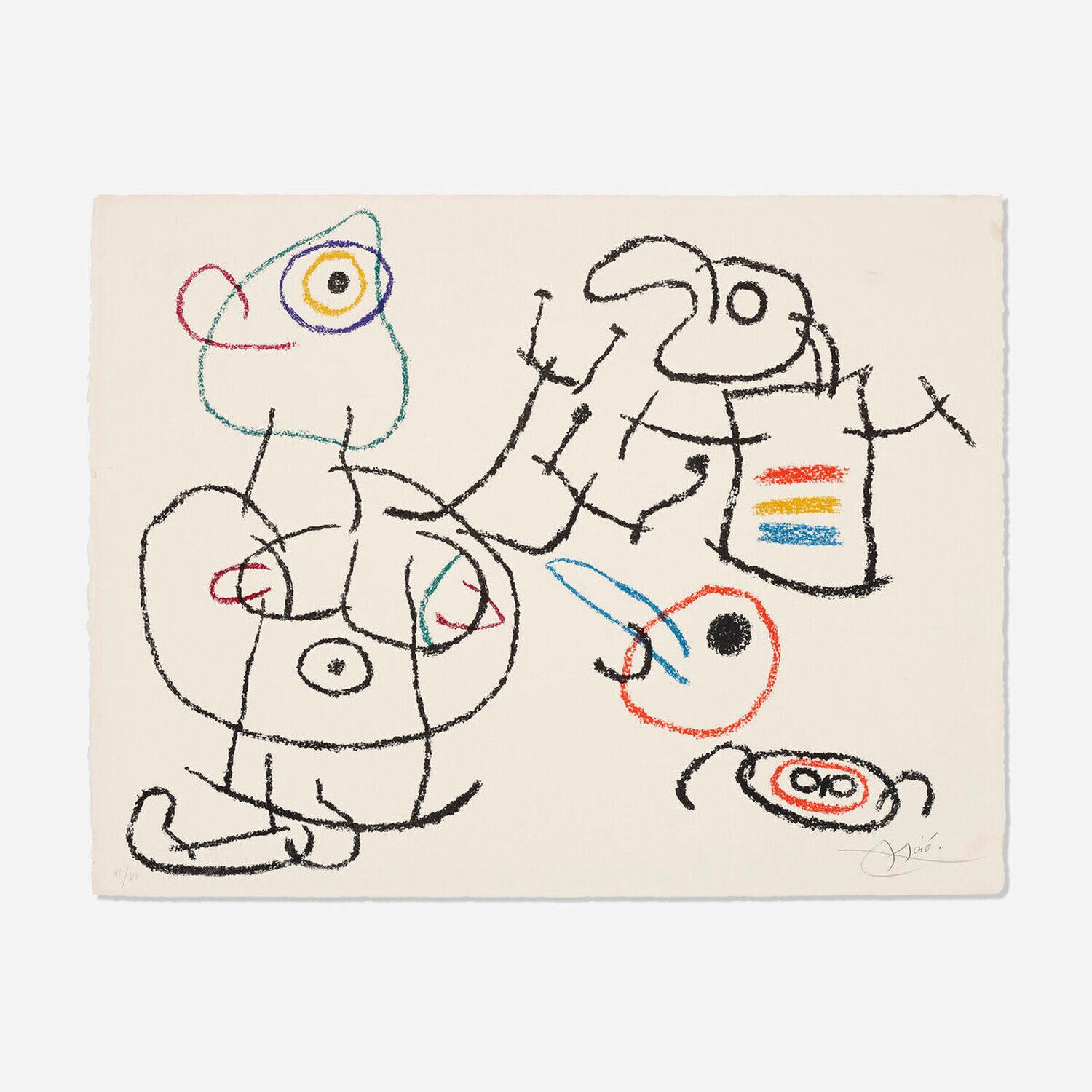 Untitled, Plate 3 (from Ubu aux Baléares) Joan Miró Druck zu verkaufen