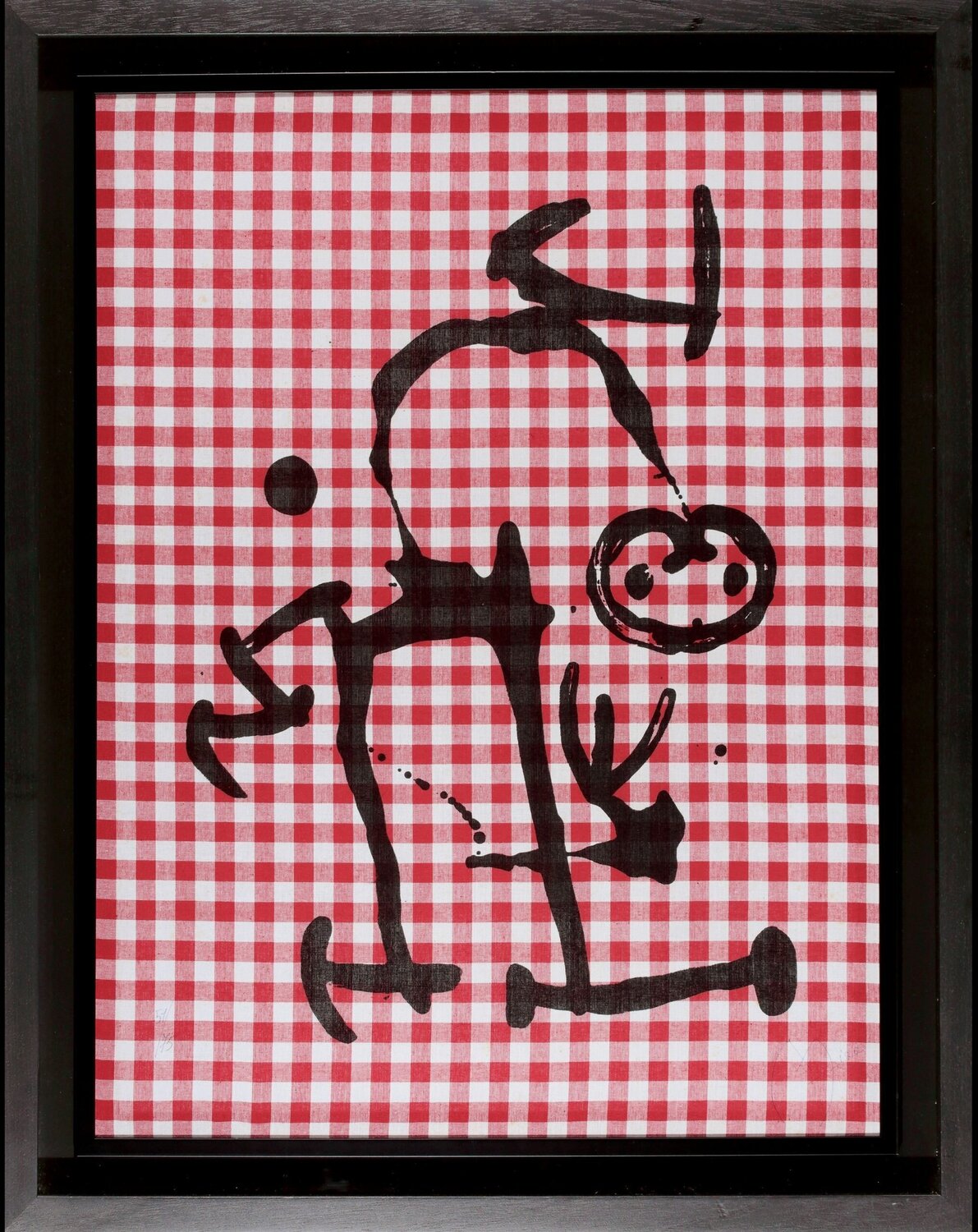 L’Illettré aux Carreaux Rouges Joan Miró Stampa in vendita