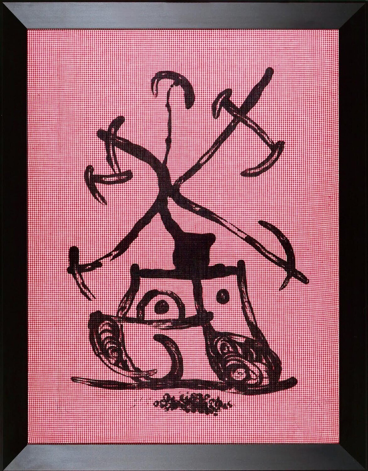 La Dame aux damiers Joan Miró