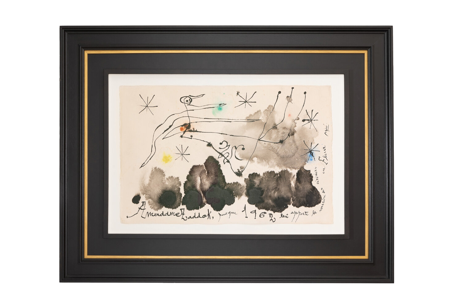 Composition pour Madame Zadok Joan Miró