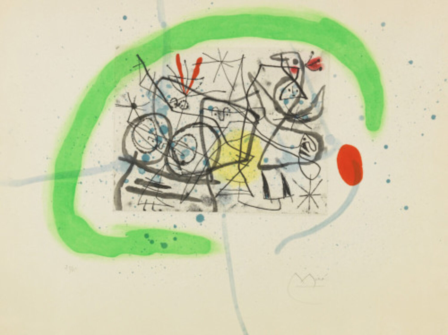 Préparatifs d'oiseaux IV Joan Miró