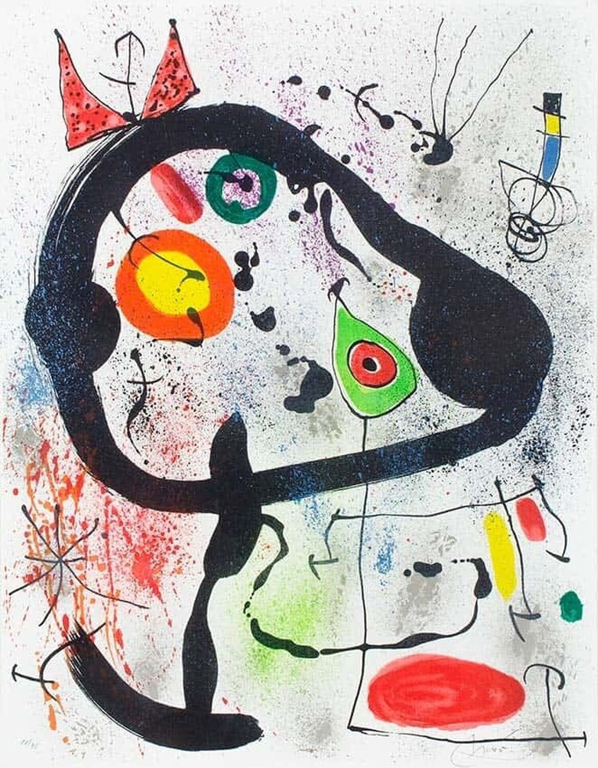 Les Voyants (The Seers) M. 663 Joan Miró Druck zu verkaufen