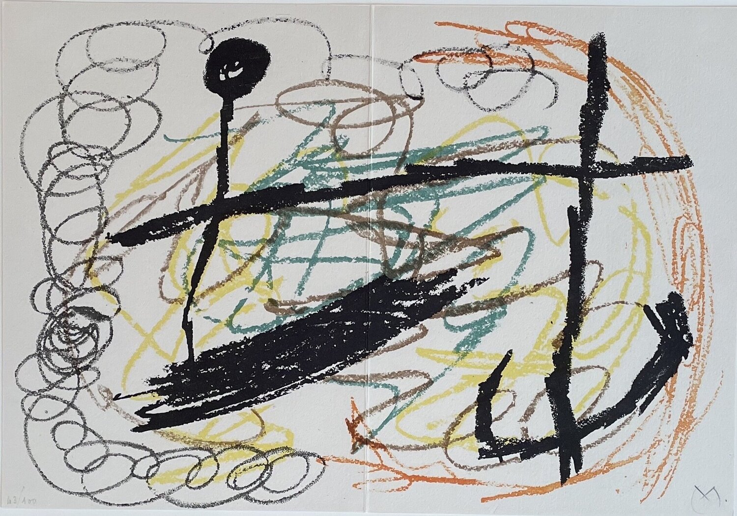 Obra Inedita Recent (plate IX) Joan Miró