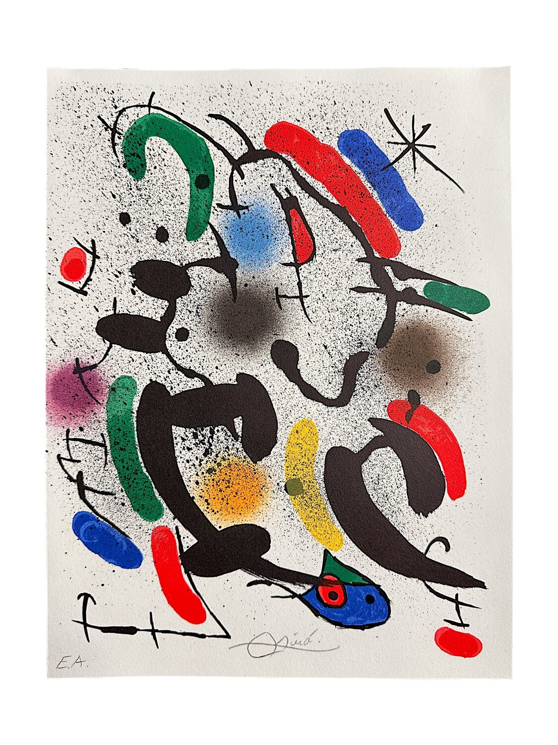 Mirò Lithographe I, Plate VI Joan Miró