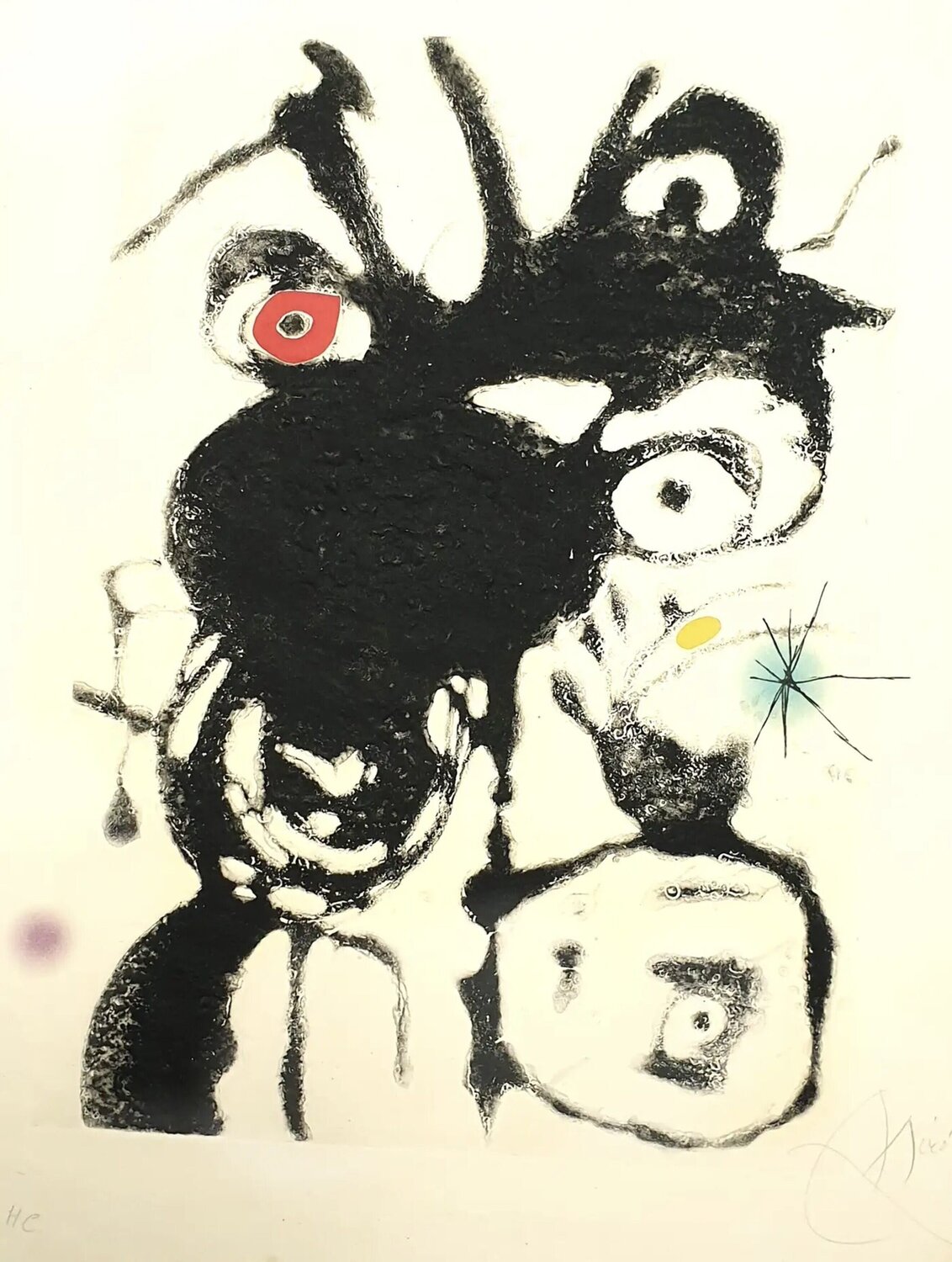 Plate IV from Espriu Joan Miró