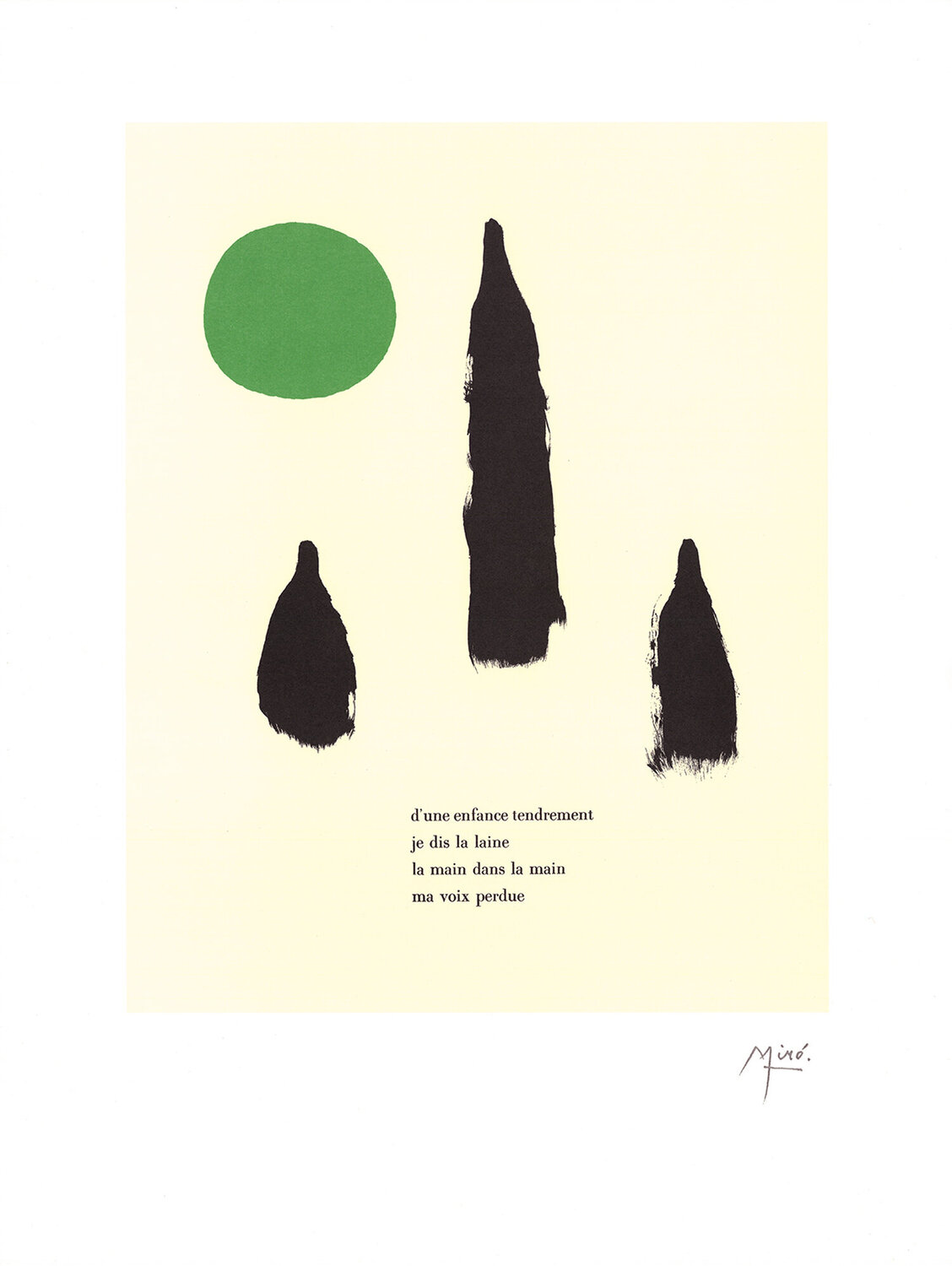 Illustrated Poems-"Parler Seul" VI Joan Miró Druck zu verkaufen