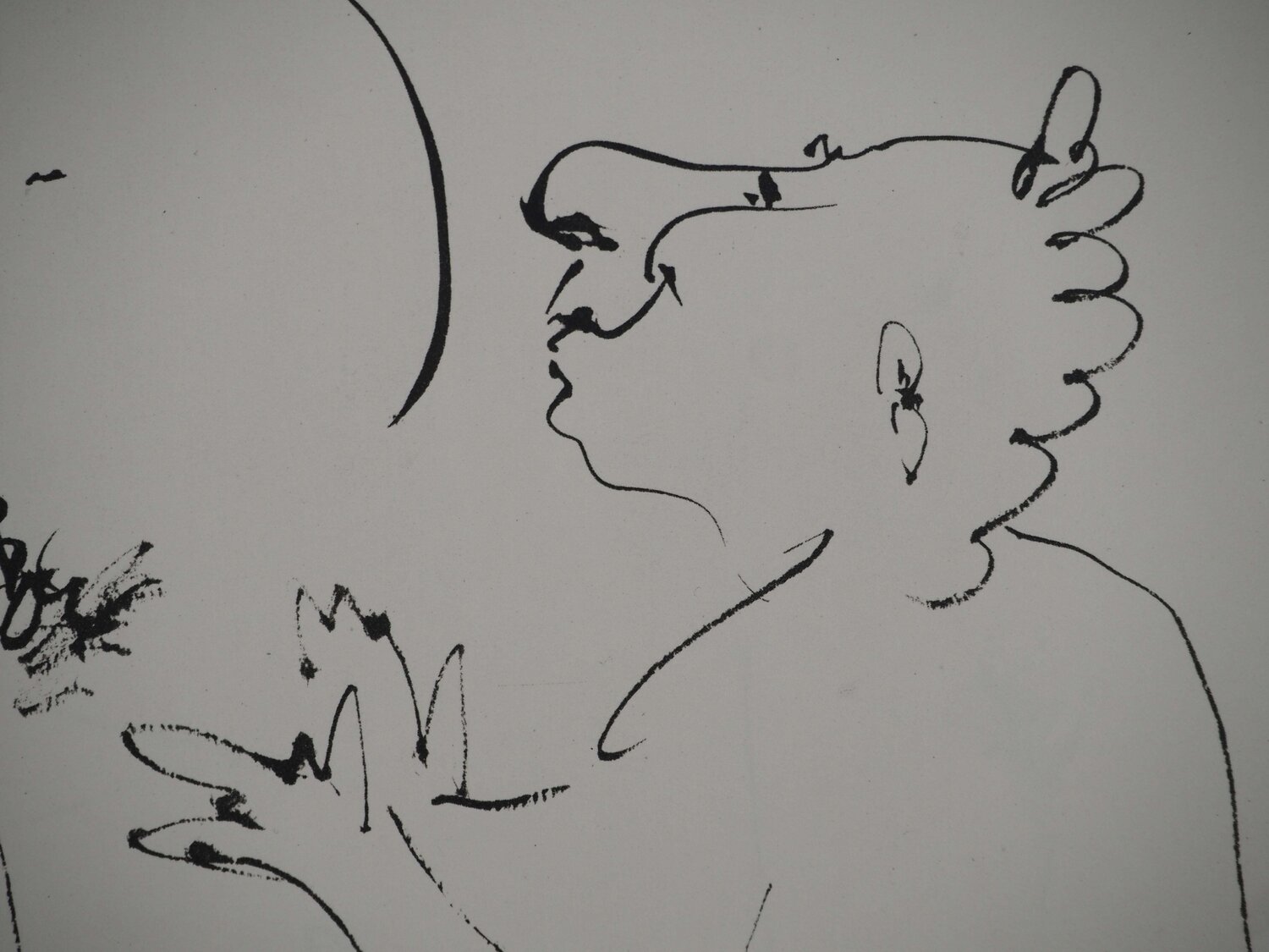 Nu aux escarpins et petit homm by Pablo Picasso (1954) Print