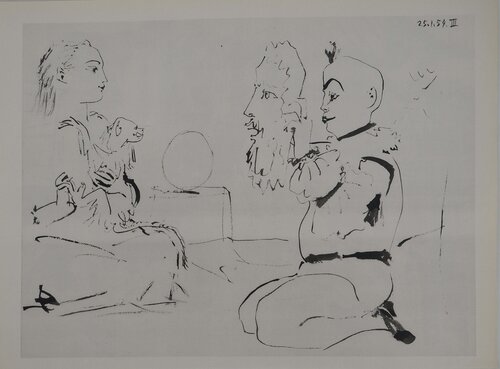 Comédie Humaine, Les deux artistes du cirque, Héliogravure by Pablo Picasso, Print for Sale on Singulart