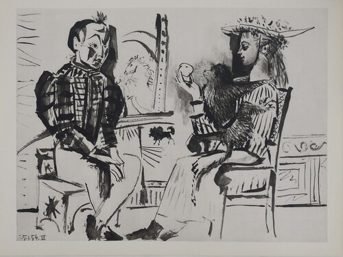 Comédie Humaine, La domptrice et le clown, Héliogravure by Pablo Picasso, Print for Sale on Singulart