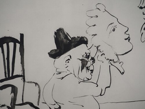 Scène de cirque avec le petit homme Pablo Picasso
