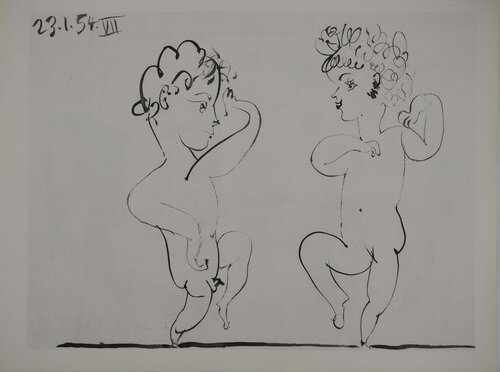 Comédie Humaine, Putti dansant, Héliogravure by Pablo Picasso, Print for Sale on Singulart