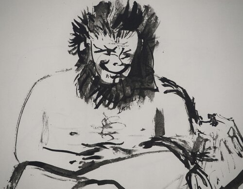 Moment sensuel et le petit singe Pablo Picasso