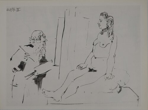 Comédie Humaine, Portrait nu au collier par l'artiste, Héliogravure by Pablo Picasso, Print for Sale on Singulart