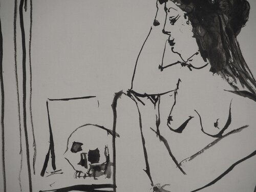 Le nu et la vanité de Pablo Picasso, Impresión a la venta en Singulart