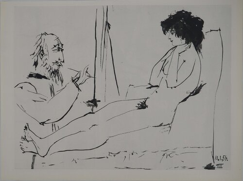 Comédie Humaine, Portrait en odalisque, Héliogravure by Pablo Picasso, Print for Sale on Singulart