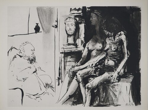 Comédie Humaine, Double nu sensuel, Héliogravure by Pablo Picasso, Print for Sale on Singulart