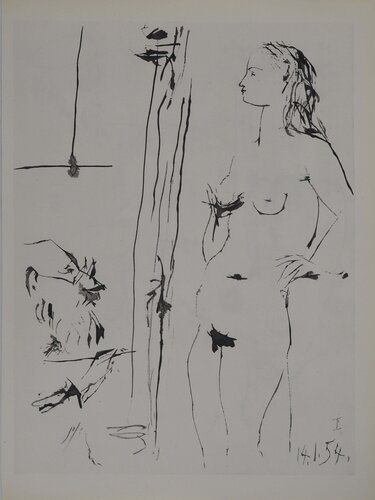 Comédie Humaine, Jeune fille sensuelle, Héliogravure by Pablo Picasso, Print for Sale on Singulart