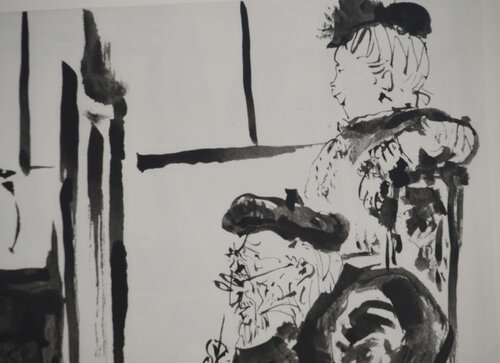Peintre vieillissant et le portrait de la jeune fille van Pablo Picasso, Afdruk te koop op Singulart