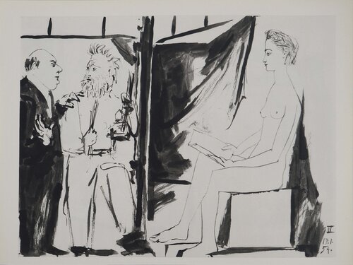 Le portrait au vase Pablo Picasso