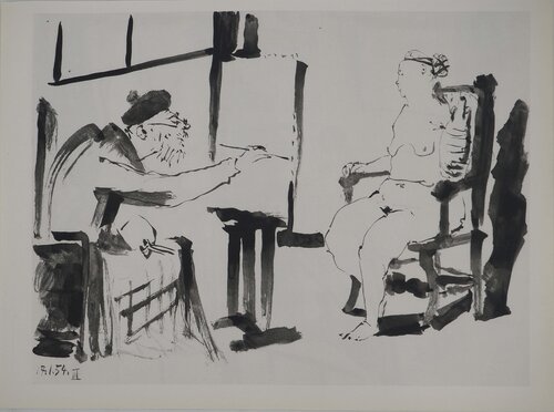 Comédie Humaine, Le portrait au vase, Héliogravure by Pablo Picasso, Print for Sale on Singulart