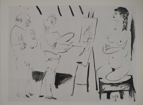 Comédie Humaine, L'assistant du peintre, Héliogravure by Pablo Picasso, Print for Sale on Singulart