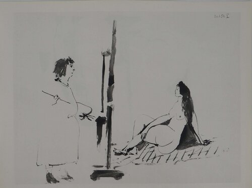 Comédie Humaine, Les deux femmes dans l'atelier, Héliogravure by Pablo Picasso, Print for Sale on Singulart