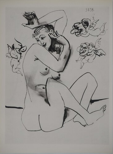 Comédie Humaine, Les trois petits amours, Héliogravure by Pablo Picasso, Print for Sale on Singulart