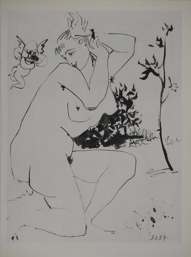 Comédie Humaine, La jeune fille et l'amour, Héliogravure by Pablo Picasso, Print for Sale on Singulart