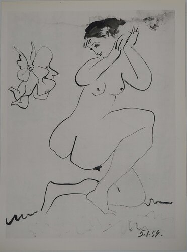 Comédie Humaine, Cupidon séduisant une jeune fille, Héliogravure by Pablo Picasso, Print for Sale on Singulart