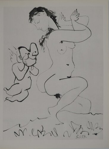 Comédie Humaine, La danse avec un ange, Héliogravure by Pablo Picasso, Print for Sale on Singulart