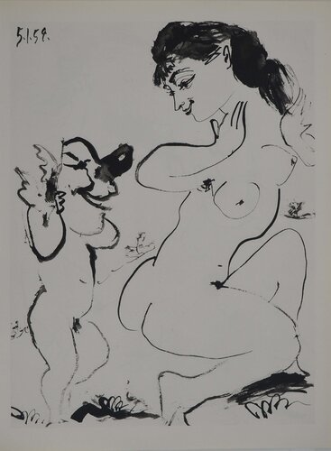 Comédie Humaine, Ange au masque grotesque, Héliogravure by Pablo Picasso, Print for Sale on Singulart