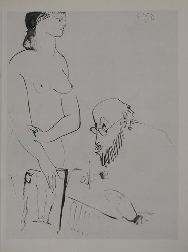 Comédie Humaine, Nu sensuel avec une chaise, Héliogravure by Pablo Picasso, Print for Sale on Singulart