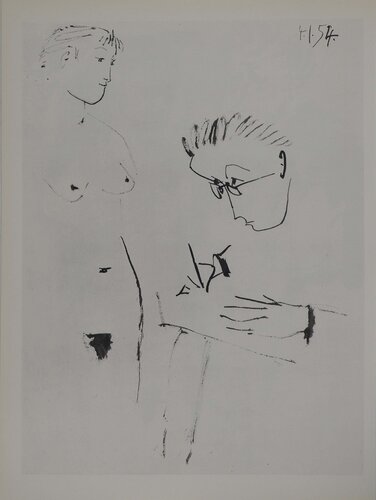 Comédie Humaine, Les premières esquisses d'un nu, Héliogravure by Pablo Picasso, Print for Sale on Singulart