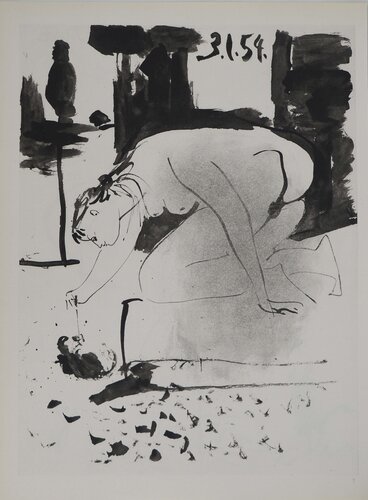 Comédie Humaine, La muse distraite dans l'atelier, Héliogravure by Pablo Picasso, Print for Sale on Singulart