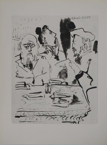 Comédie Humaine, Les amateurs d'art, Héliogravure by Pablo Picasso, Print for Sale on Singulart