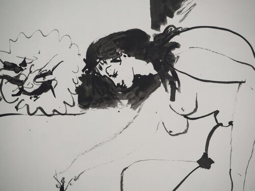 La femme nue au petit singe Pablo Picasso