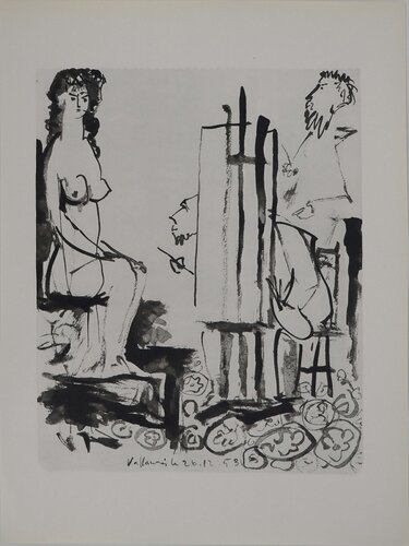 Comédie Humaine, Le modèle sur l'estrade, Héliogravure by Pablo Picasso, Print for Sale on Singulart