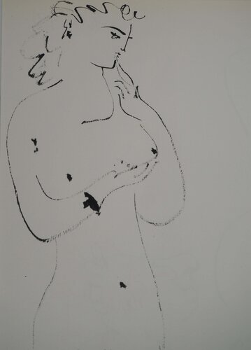 Grand nu et homme assi van Pablo Picasso, Afdruk te koop op Singulart