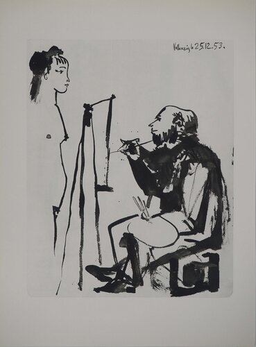 Comédie Humaine, L'artiste à la cape, Héliogravure by Pablo Picasso, Print for Sale on Singulart