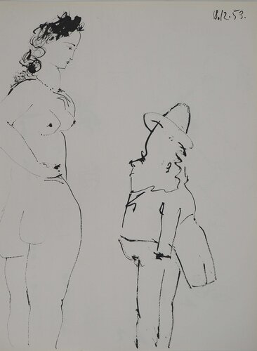 Comédie Humaine, L'aristocrate et la courtisane, Héliogravure by Pablo Picasso, Print for Sale on Singulart