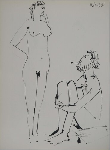Comédie Humaine, L'attente commune, Héliogravure by Pablo Picasso, Print for Sale on Singulart