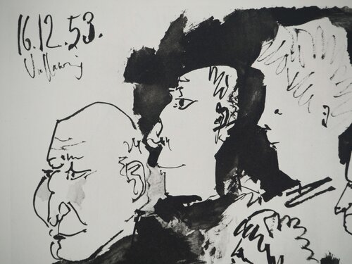 Les spectateurs au théâtre van Pablo Picasso, Afdruk te koop op Singulart