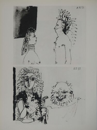 Comédie Humaine, Les déguisements, Héliogravure by Pablo Picasso, Print for Sale on Singulart