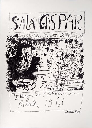 Exposition de pencils à la galerie Sala Gaspar di Pablo Picasso, Stampa in vendita su Singulart