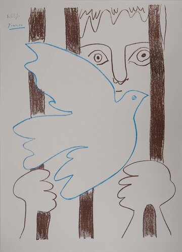 Liberté à la colombe (Amnistia), Lithographie signée by Pablo Picasso, Print for Sale on Singulart