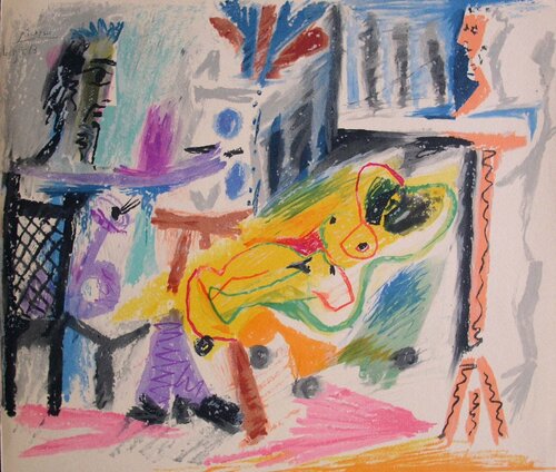 Le peintre et son modèle by Pablo Picasso, Print for Sale on Singulart