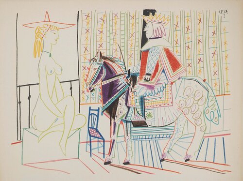 Le roi, le cheval et la courtisane van Pablo Picasso, Afdruk te koop op Singulart